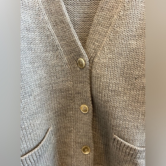 First Rite Jude Cardigan in Undyed Fog Size Small - Picture 11 of 14
